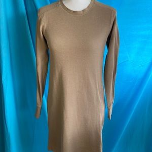 Buy2items get1 free.3/$10items for$20. Tan knit long sleeve dress